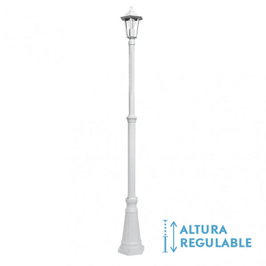 Farola Exterior Auriga 220 cm Regulable Blanco Fabrilamp - vista principal | Fabrilamp / Abrila