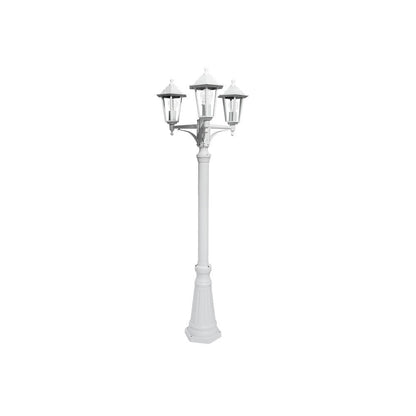 Farola Auriga fabricada en aluminio color blanco para exterior
