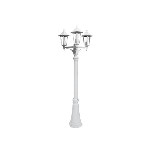 Farola Auriga fabricada en aluminio color blanco para exterior