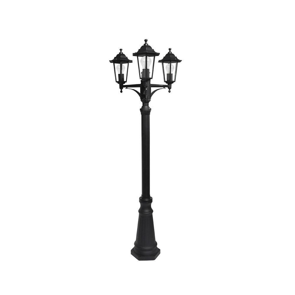 Farola Auriga fabricada en aluminio color negro con protección IP44