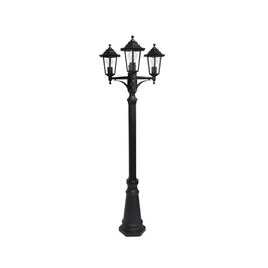 Farola Auriga fabricada en aluminio color negro con protección IP44