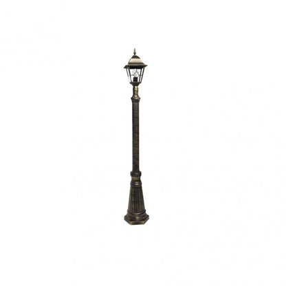 Farola Exterior Bootes 220 cm Aluminio Negro y Oro Fabrilamp - imagen 2 | Fabrilamp / Abrila