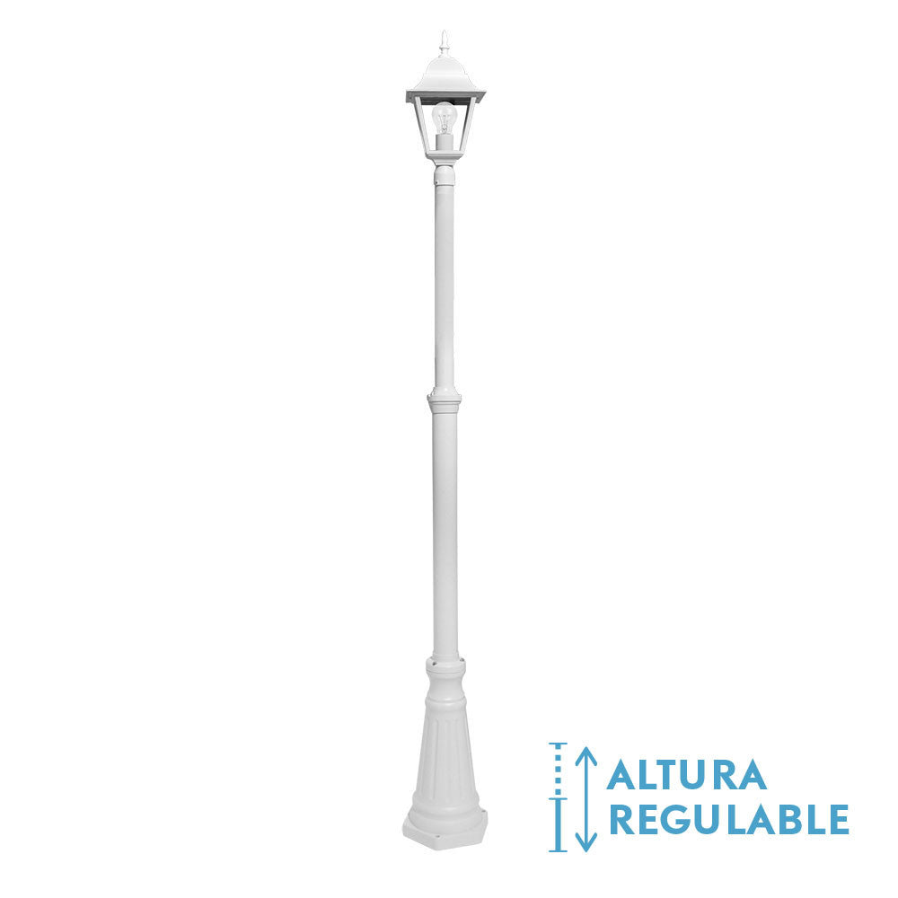 Farola Spica Exterior Blanca Fabrilamp / Abrila 149241001 para jardín