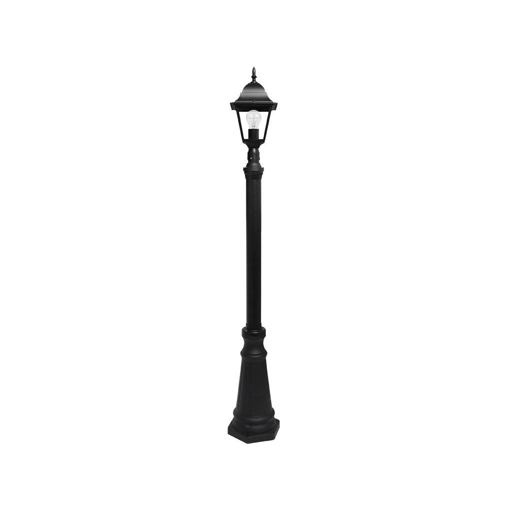 Farola Spica fabricada en Aluminio color Negro para exterior