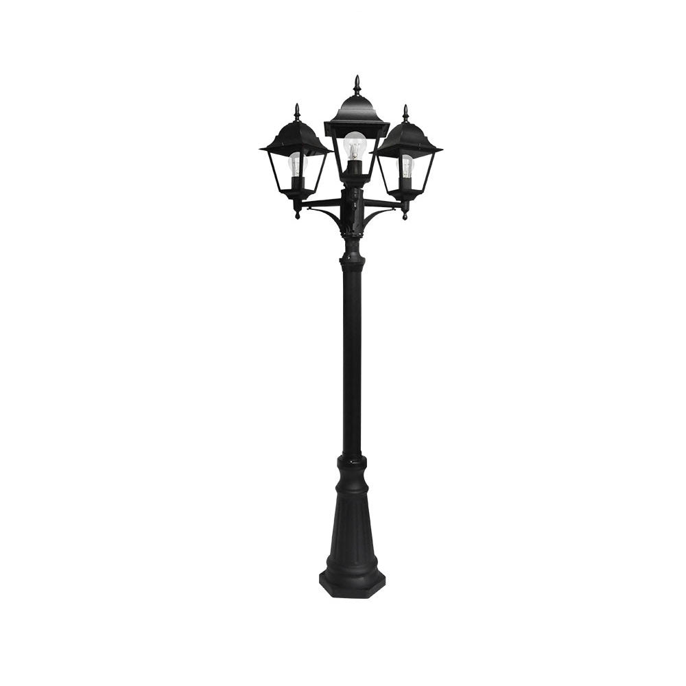 Farola Spica fabricada en Aluminio color Negro