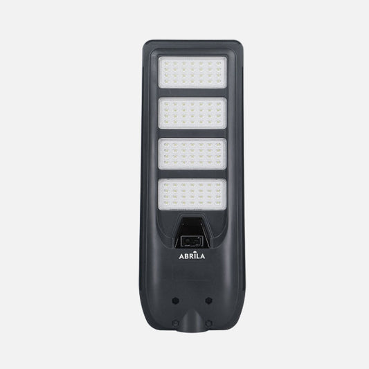 Farola Solar LED Bazan 300W Gris 6500K Fabrilamp - Vista frontal principal en fondo blanco | LuzGurú