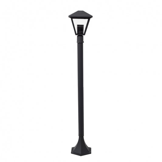 Farola pequeña Dornela gris oscuro, iluminación exterior clásica de Fabrilamp para luzguru.com