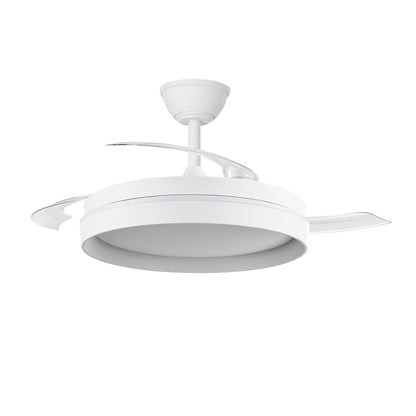 Elegante ventilador con aspas retráctiles ideal para dormitorios
