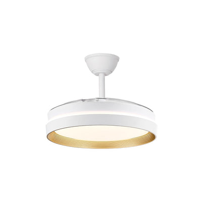 Elegante ventilador con aspas retráctiles ideal para dormitorio