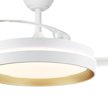 Ventilador Fiber fabricado en Hierro y ABS color Blanco