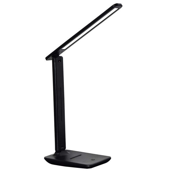 Flexo Amadeo Negro: Luz LED inalámbrica regulable - Fabrilamp