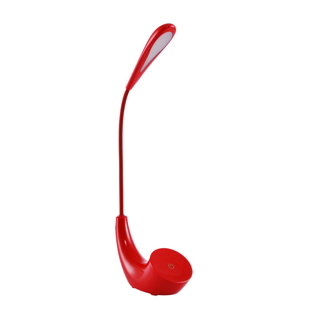 Flexo LED Ancla Rojo Fabrilamp / Abrila 178671007 para escritorio, con luz táctil y 3 intensidades