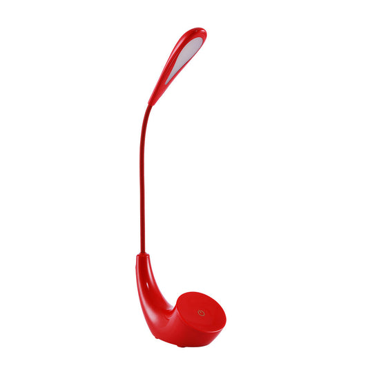 Flexo LED Ancla Rojo Fabrilamp / Abrila 178671007 para escritorio, con luz táctil y 3 intensidades