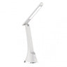 Flexo Anhidrita 5w LED blanco y cromo, vista frontal, luzguru.com