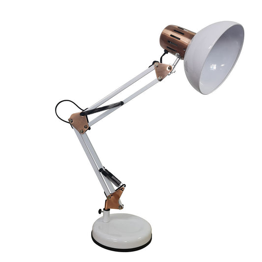 Flexo Articulable Rutilo Blanco y Cobre Fabrilamp / Abrila 140371067