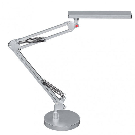 Flexo de Escritorio LED Articulado Hematites 7W Cromo Fabrilamp - vista principal | Fabrilamp / Abrila