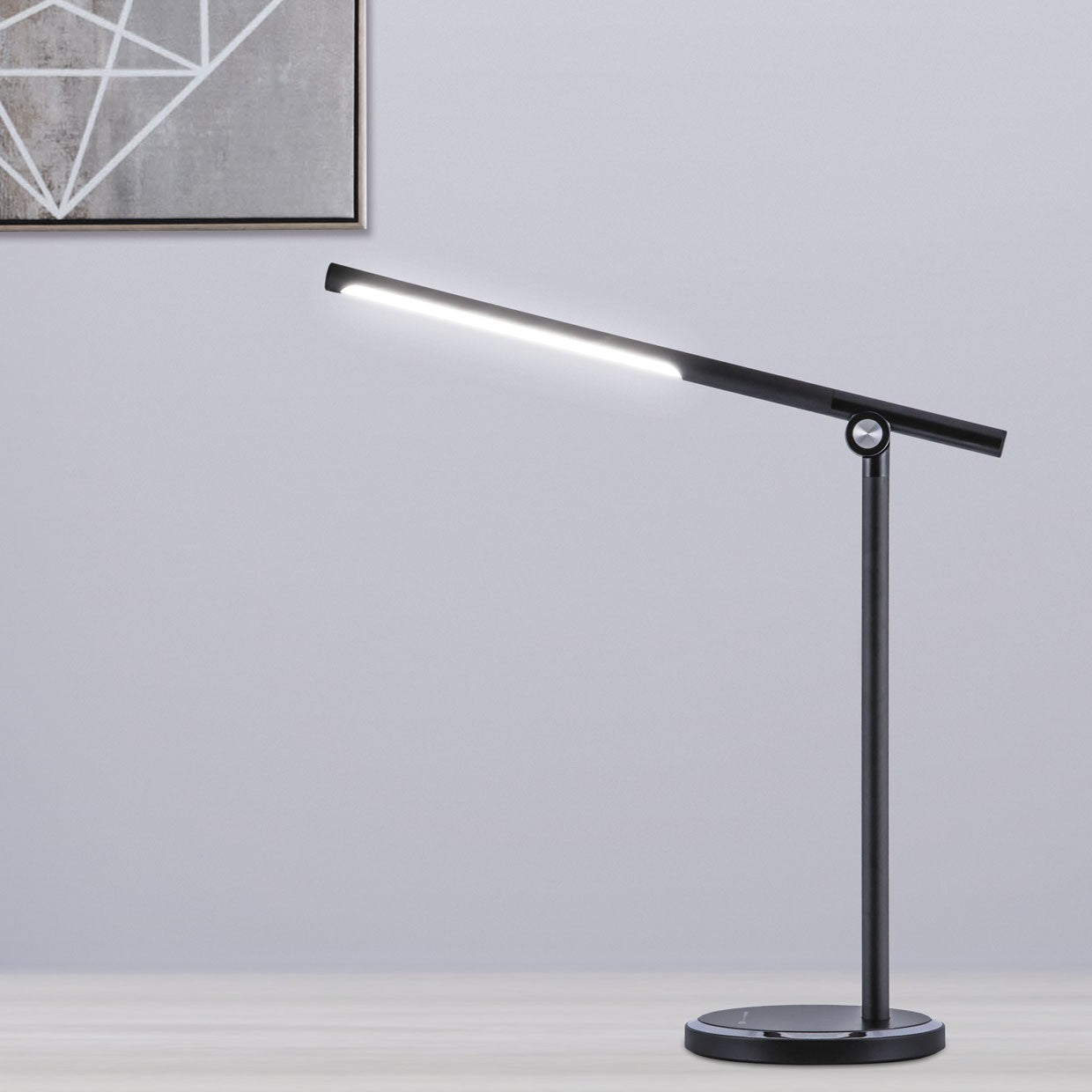 Medidas Flexo Buros Negro LED 12W Regulable AJP/Alemar Ref. 10698 - luzguru.com
