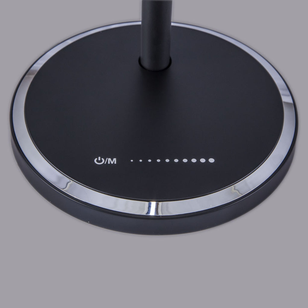 Medidas Flexo Buros Negro LED 12W Regulable AJP/Alemar (Ref. 10698) - luzguru.com
