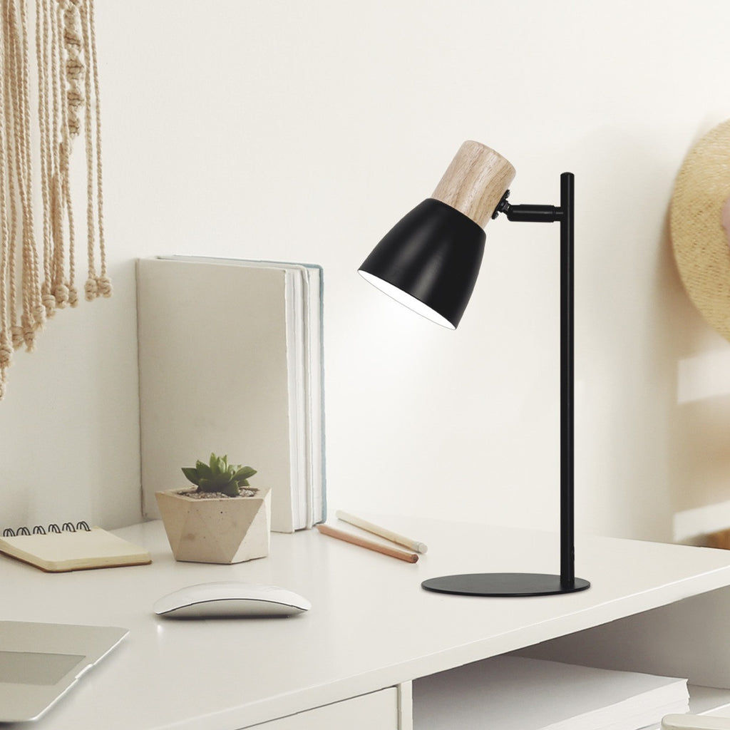 Medidas Flexo Cabin Negro-Madera AJP/Alemar Ref. 10986 - luzguru.com
