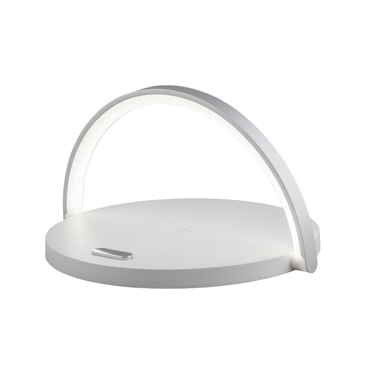 Flexo Cargador Inalámbrico LED AJP/Alemar Luxo (Ref. 10951) - Medidas.  Diseño elegante, 10W, 950 lúmenes, luz blanca cálida (4000K).  Carga inalámbrica y envío rápido. luzguru.com
