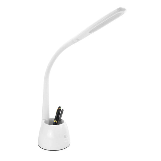 Flexo Cobain Blanco 8W de Fabrilamp, diseño elegante y moderno, ideal para escritorio o estudio. luzguru.com