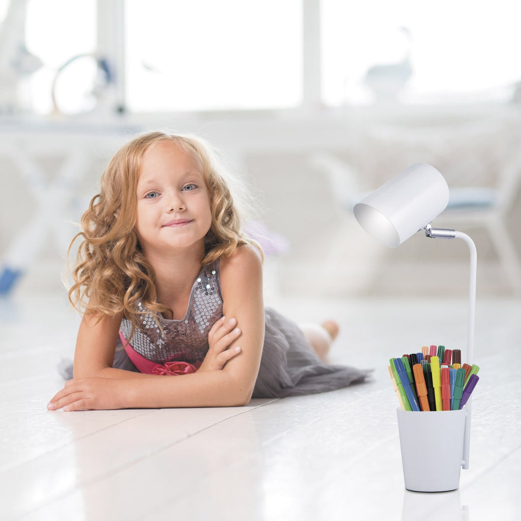 Flexo Diante Blanco AJP/Alemar (Ref. 10559) - Medidas: Iluminación elegante y funcional para tu hogar u oficina.
