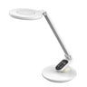 Flexo LED Hamlet Blanco Fabrilamp / Abrila con Reloj y Alarma, Ref. 204471001