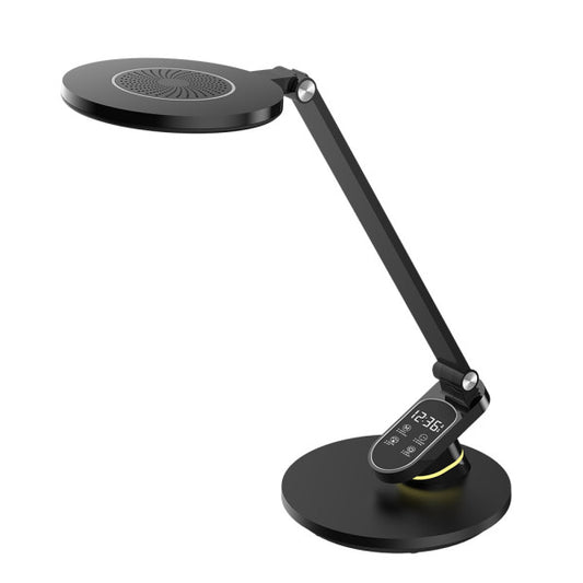 Flexo LED de Mesa Hamlet 10W Negro con Display LCD y Luz Regulable Fabrilamp - vista principal | Fabrilamp / Abrila