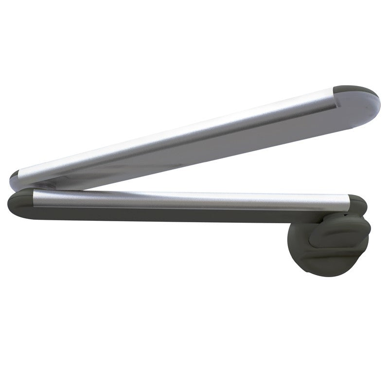Flexo LED Mel Gris con USB CristalRecord 43-593-06-181