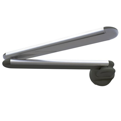 Flexo LED Mel Gris con USB CristalRecord 43-593-06-181