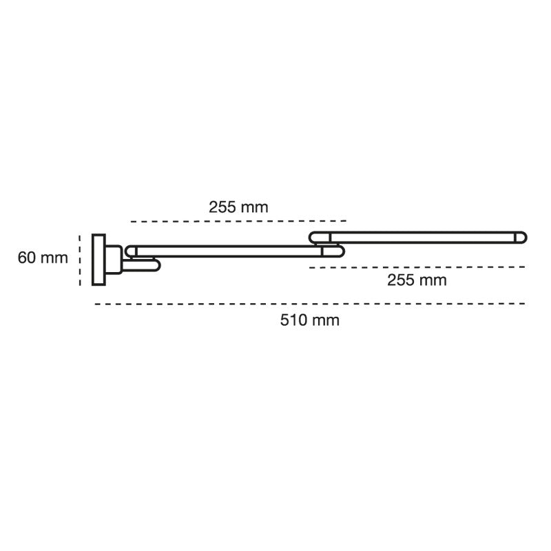 Lámpara de pared articulable ideal para dormitorio