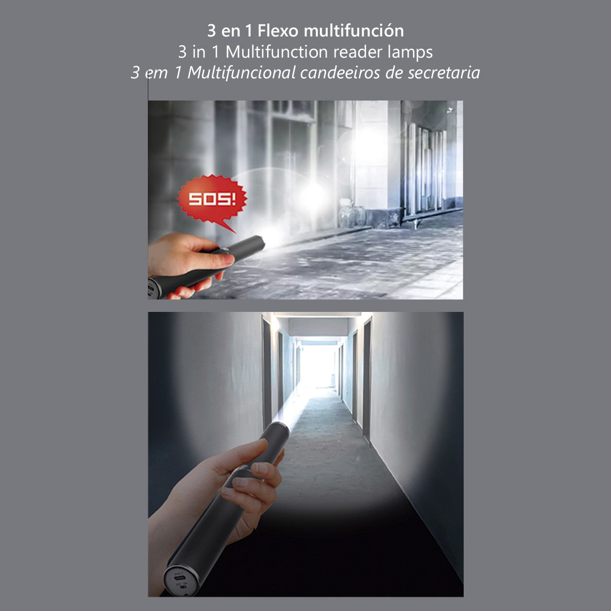 Flexo LED Aura Negro AJP/Alemar (Ref. 11594) - Dimensiones: [Insertar dimensiones aquí]. Iluminación regulable y táctil de 8W, ideal para escritorio u oficina. LuzGuru.
