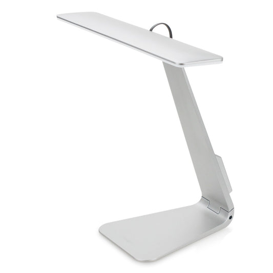 Flexo Betel fabricado en acrílico color plata, ideal para iluminación de lectura