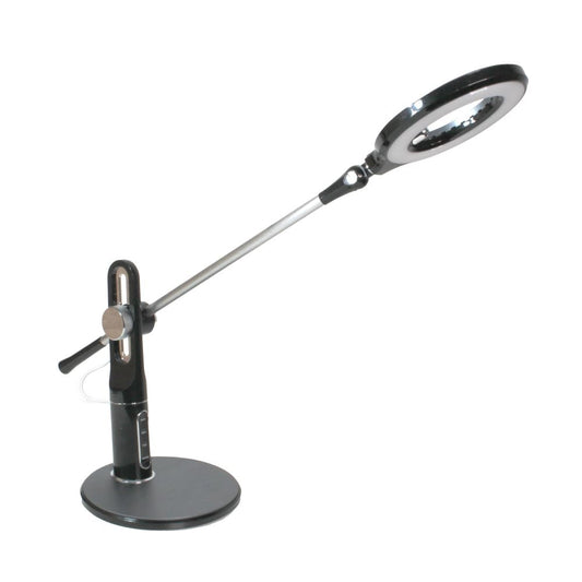 Flexo LED de Sobremesa Bil 10W CCT Regulable Negro CristalRecord - vista principal | CristalRecord
