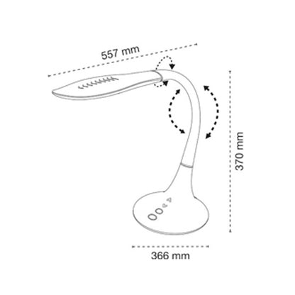 Lámpara de escritorio moderna ideal para estudio
