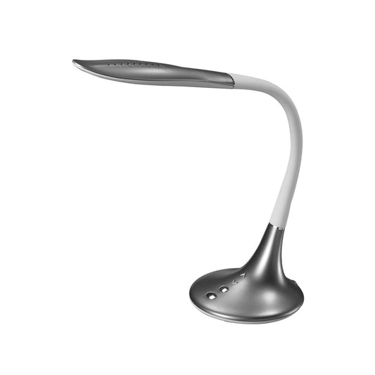 Flexo LED de Escritorio Sedan 10W Táctil Plata CristalRecord - vista principal | CristalRecord