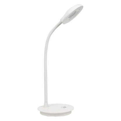Flexo LED Terral Blanco Fabrilamp / Abrila, Ref. 071371001 para escritorio