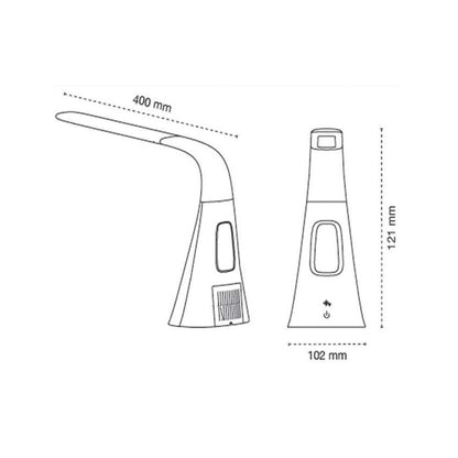 Flexo LED con ventilador y luz de 6000K ideal para estudiar