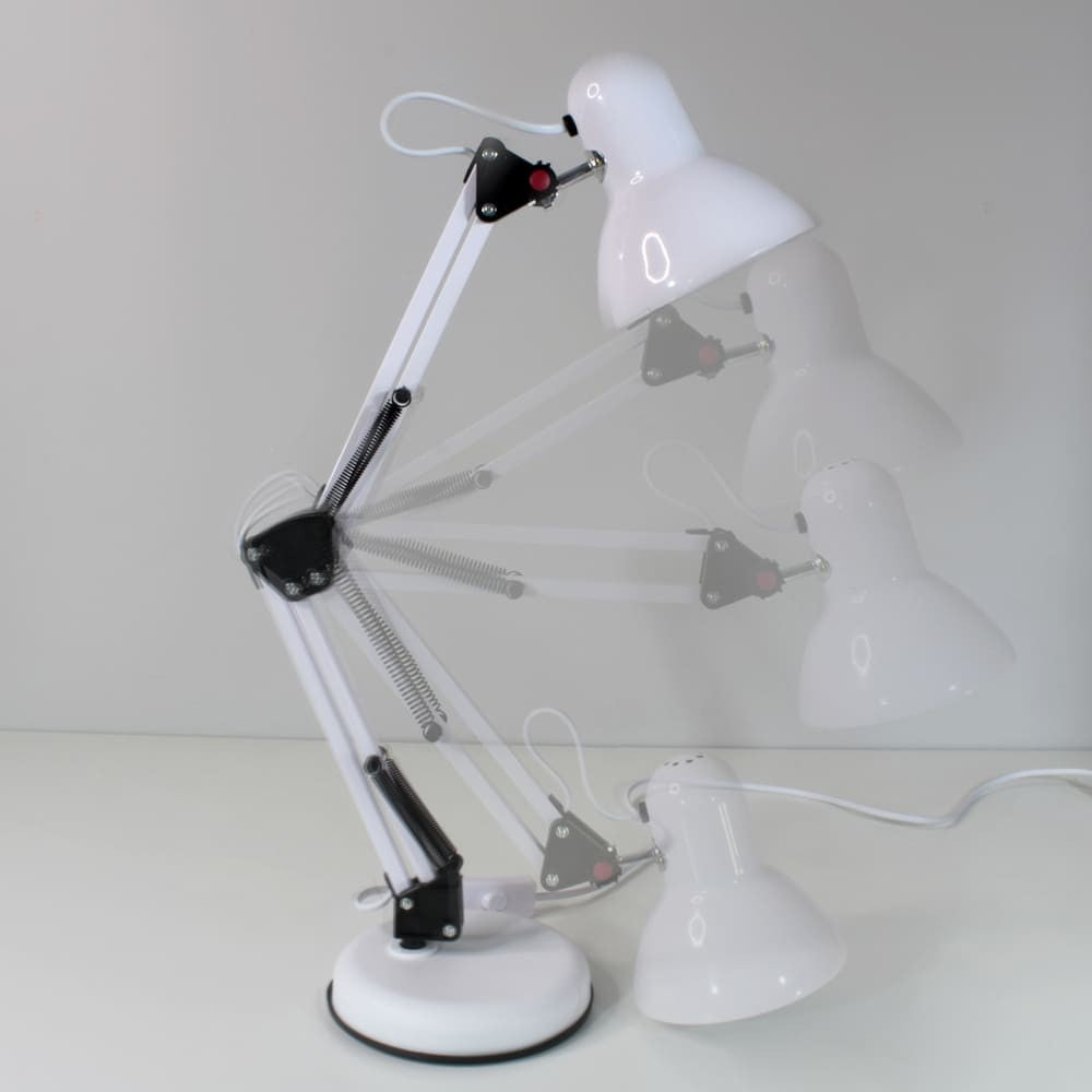 Flexo Luxo fabricado en Metal color Blanco