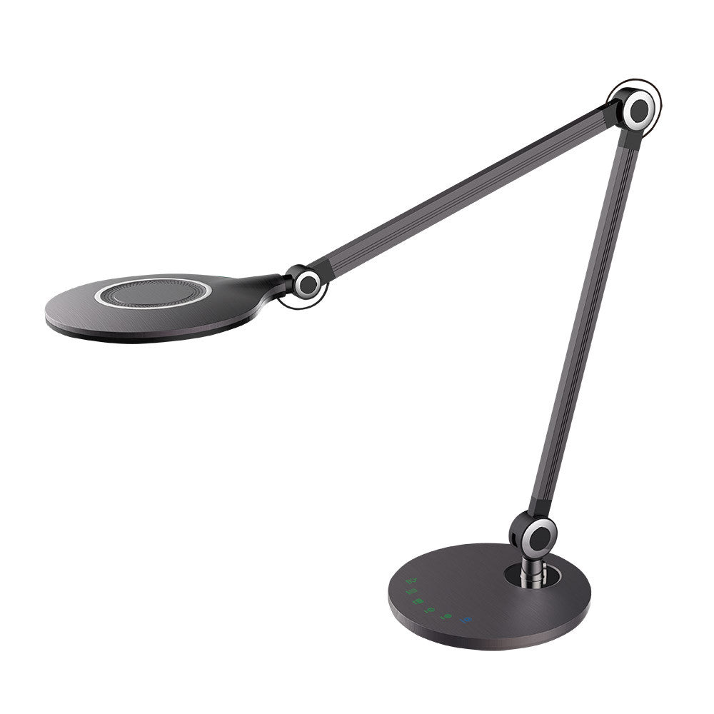 Flexo LED Miro Gris Articulable Fabrilamp / Abrila IA012026 para escritorio