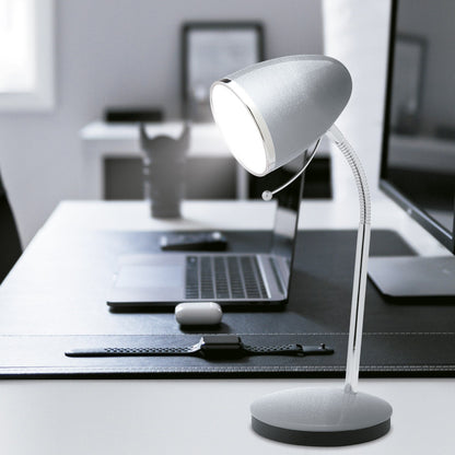 Flexo NALIS Plata AJP/Alemar (Ref. 10855) - Dimensiones: [Insertar Dimensiones Aquí]. Iluminación elegante y funcional para tu hogar u oficina. luzguru.com
