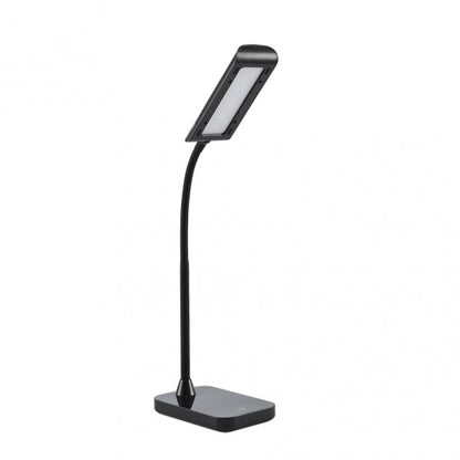 Flexo LED Oliver Negro 5W de Fabrilamp, diseño moderno y elegante para escritorio.