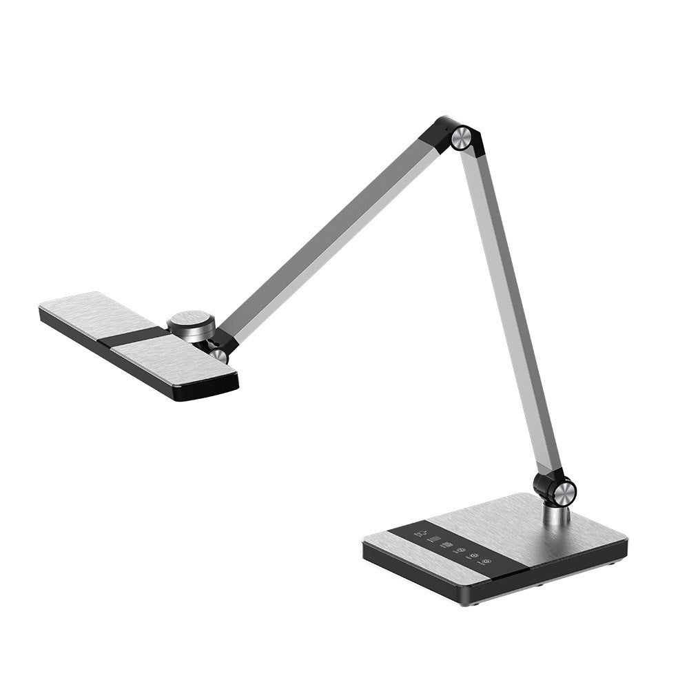 Flexo LED Rubens Plata Fabrilamp / Abrila 203971010 para escritorio con luz regulable
