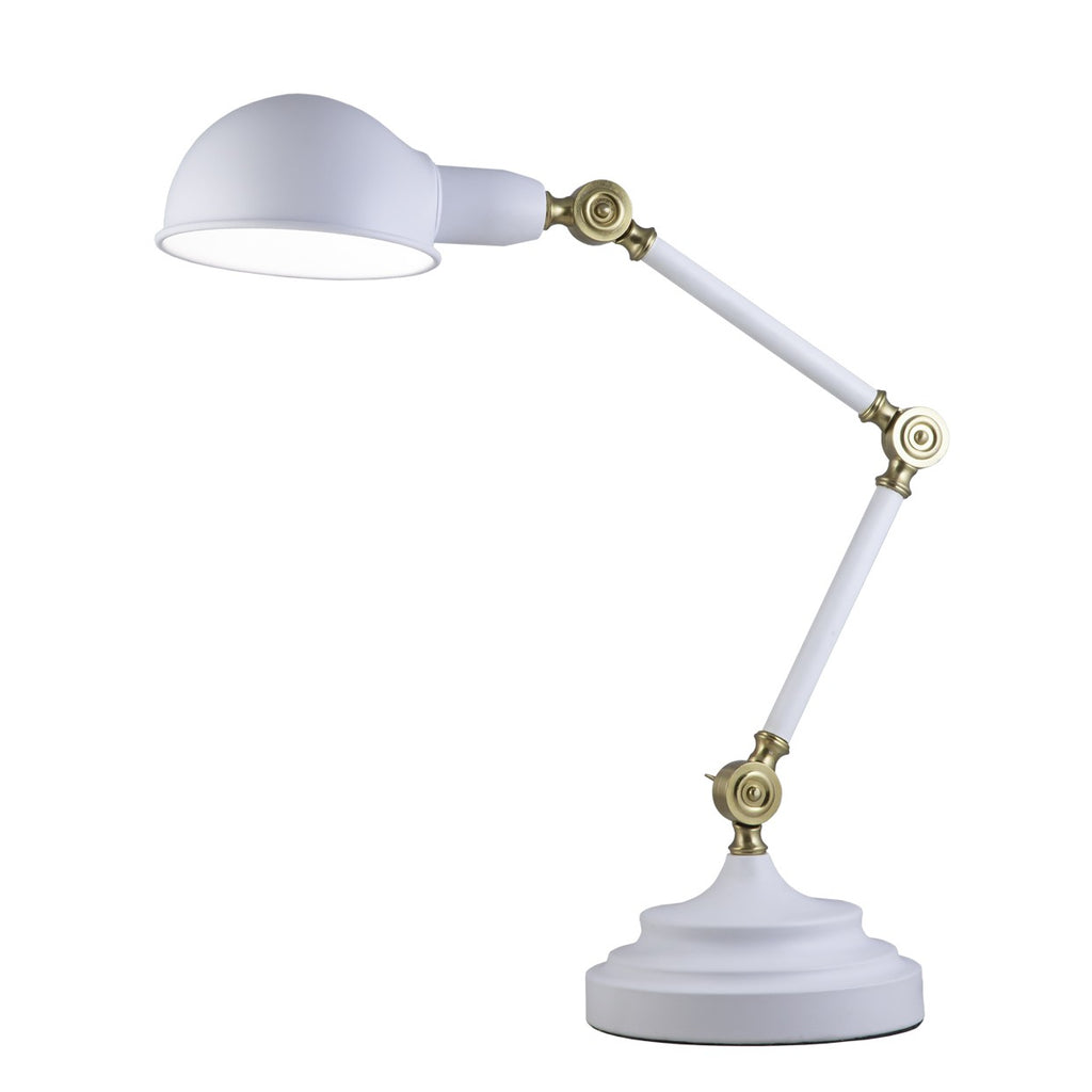 Flexo TADAO Blanco Mate-Oro 10934 AJP / Alemar - luzguru.com