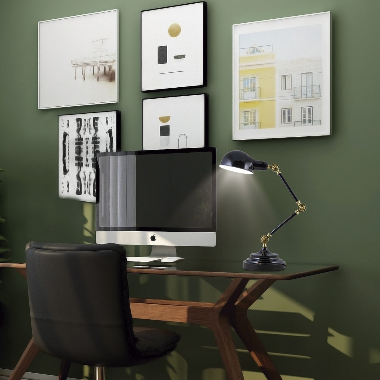 Flexo TADAO AJP/Alemar (Ref. 10933) - Medidas: Iluminación elegante para escritorio u oficina.
