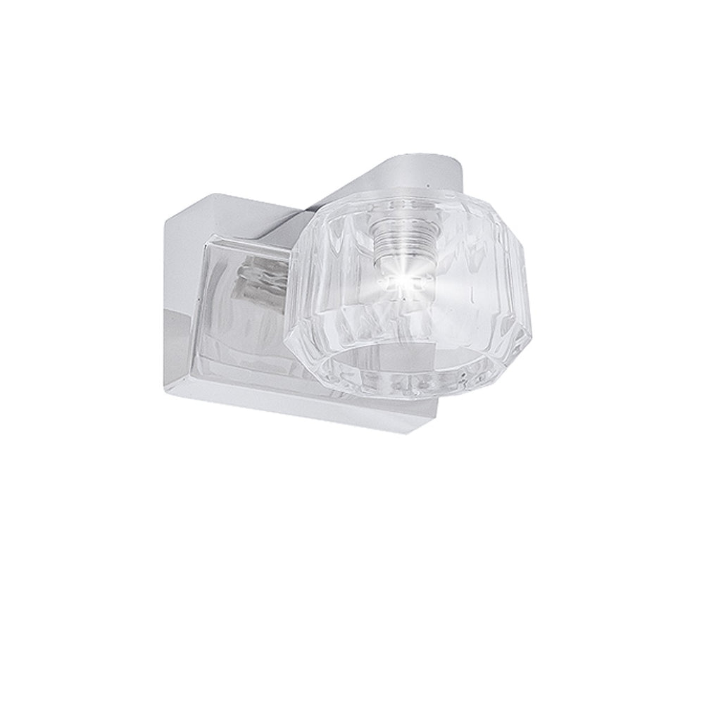 Foco Empotrable Artax Cromo 1x40W G-9 Metal y Cristal AJP