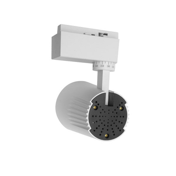 Foco Carril LED 20W 2700K Telma Blanco de Fabrilamp, detalle del diseño.