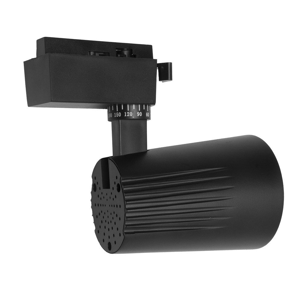 Foco carril LED orientable con ángulo de apertura de 36º