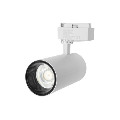 Foco de carril Anzo 20W 6000K blanco, detalle del diseño.