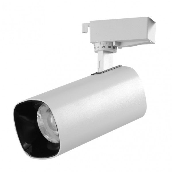 Foco Carril Alfil 30W 2700K Blanco - Vista frontal